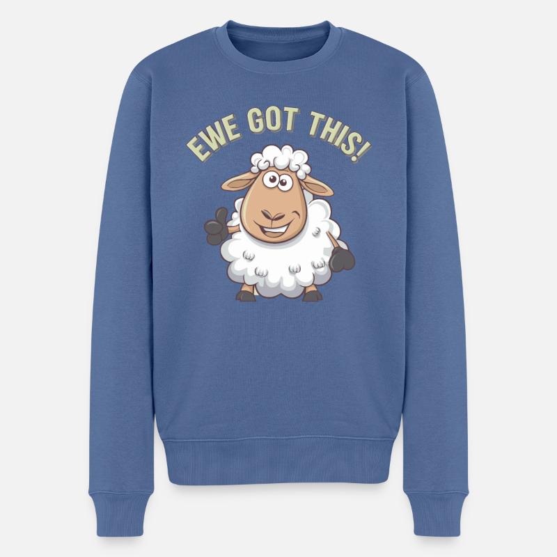 Ewe Got This - Männer Premium Bio Pullover - Taubenblau