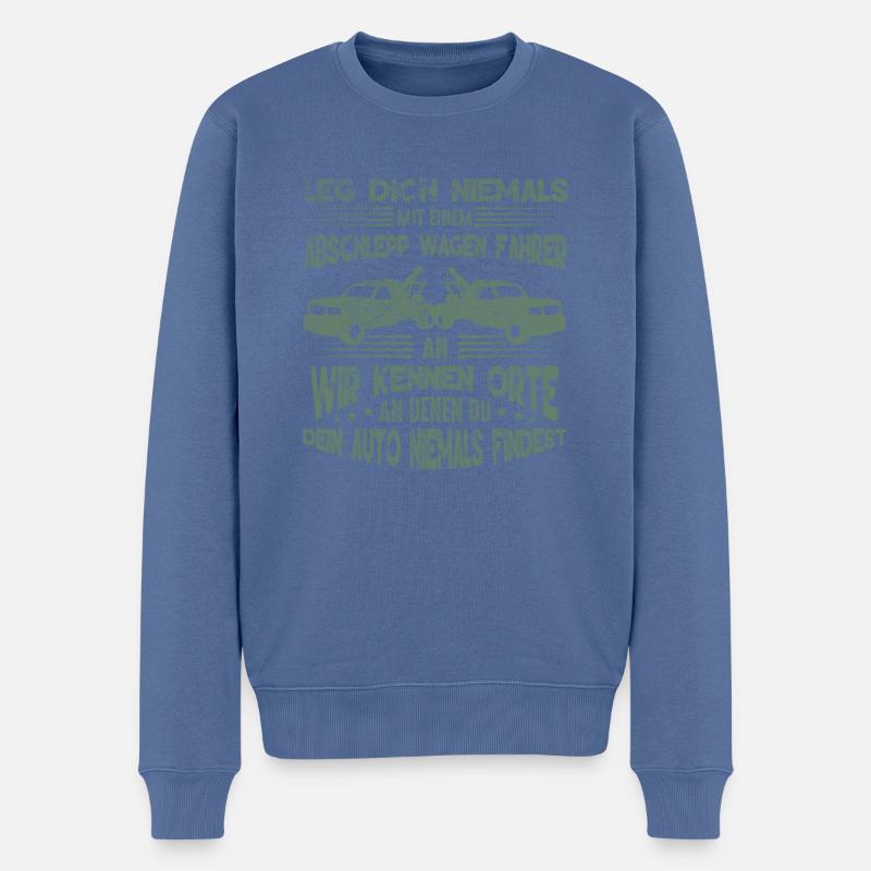 Abschleppdienst Geschenkideen - Männer Premium Bio Pullover - Taubenblau