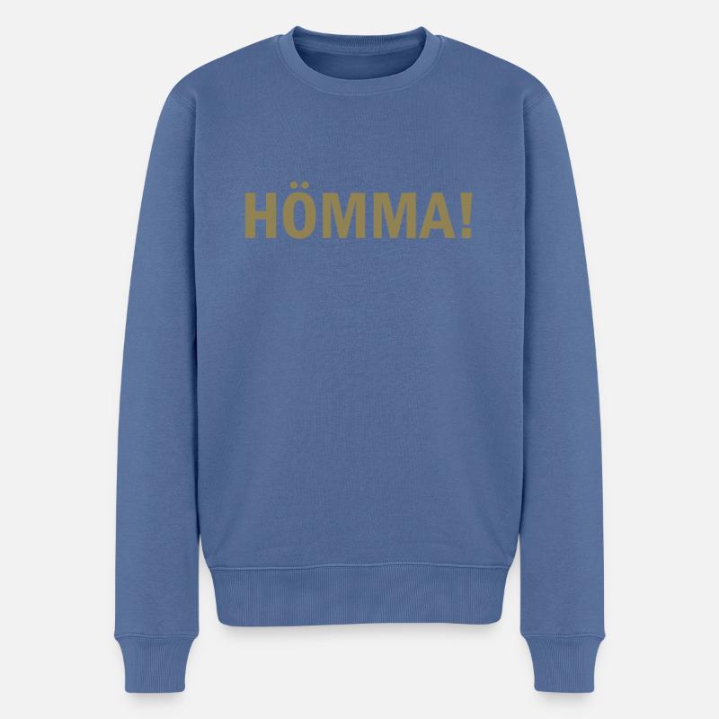Hömma - Männer Premium Bio Pullover - Taubenblau