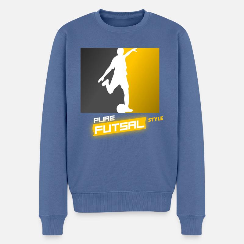 Futsal - Style pur de futsal - Pull Premium bio Homme - bleu pigeon