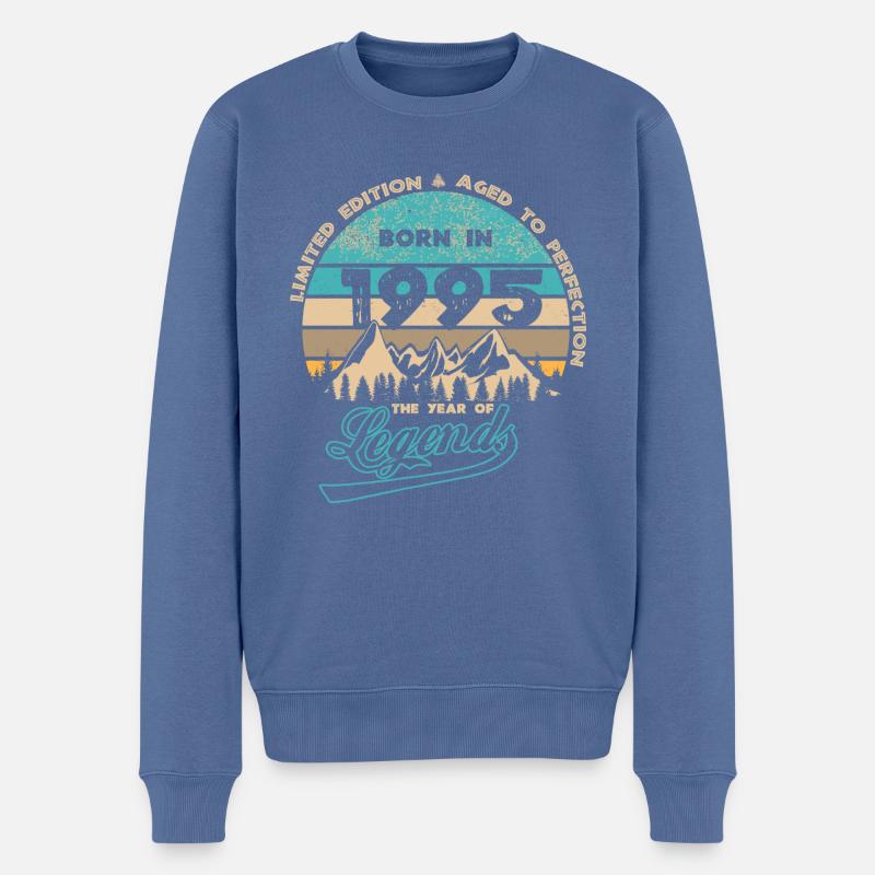 Légendes 1995 - Pull Premium bio Homme - bleu pigeon