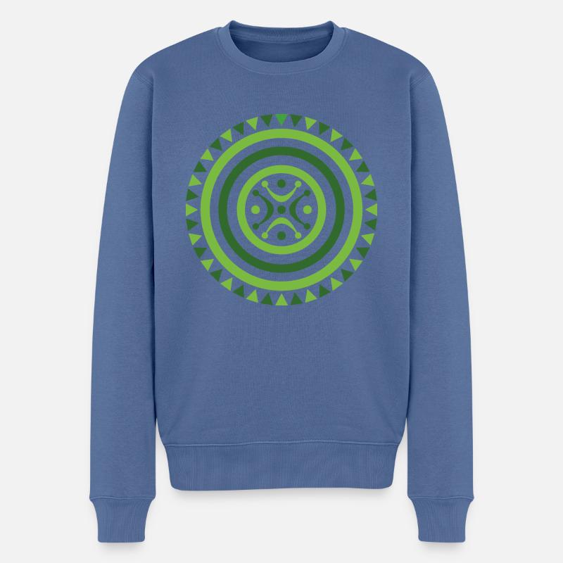 ESTELA CANTABRA V2 - Männer Premium Bio Pullover - Taubenblau