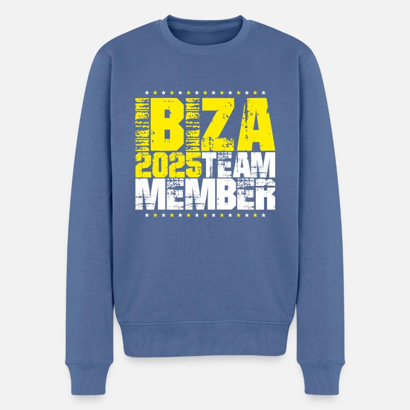 Ibiza 2025 Team - Männer Premium Bio Pullover - Taubenblau