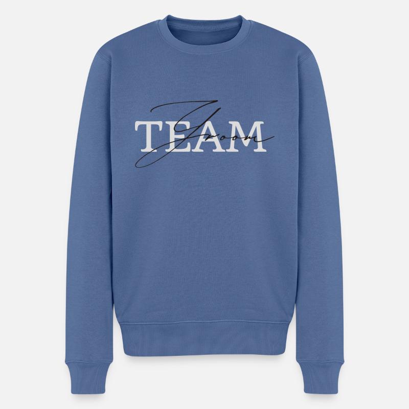 Team Groom - Männer Premium Bio Pullover - Taubenblau