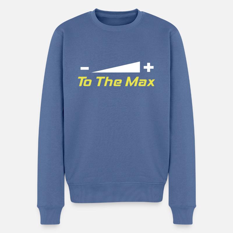 To The Max - Männer Premium Bio Pullover - Taubenblau