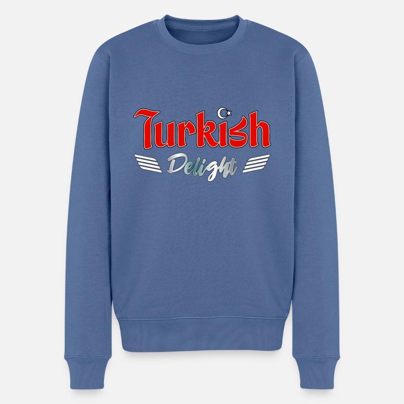 Loukoum - Pull Premium bio Homme - bleu pigeon