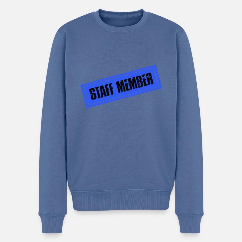 Staff Mitglied - Männer Premium Bio Pullover - Taubenblau