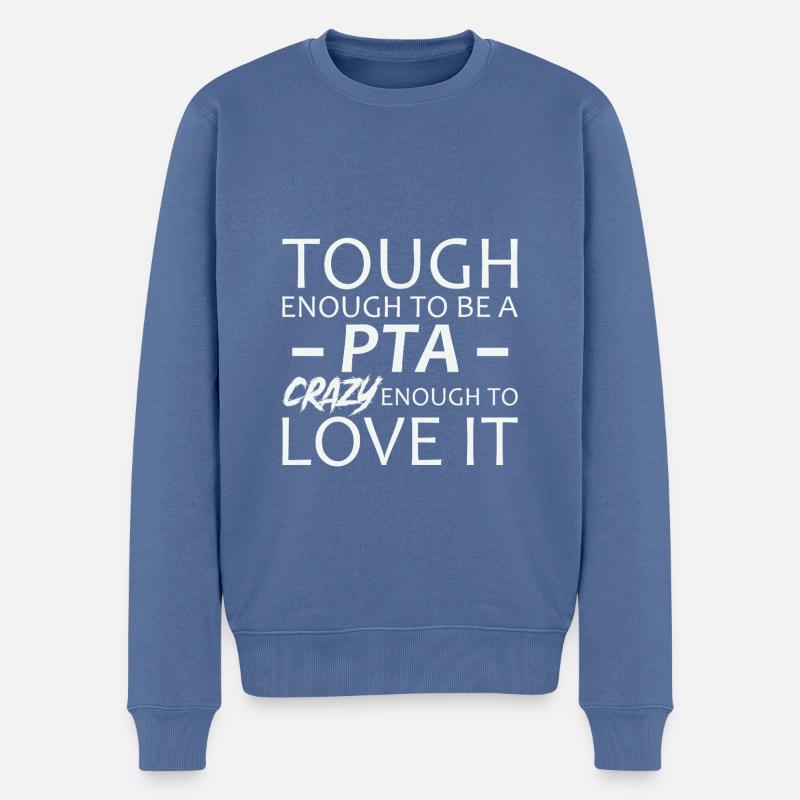 PTA Crazy Apotheke - Männer Premium Bio Pullover - Taubenblau
