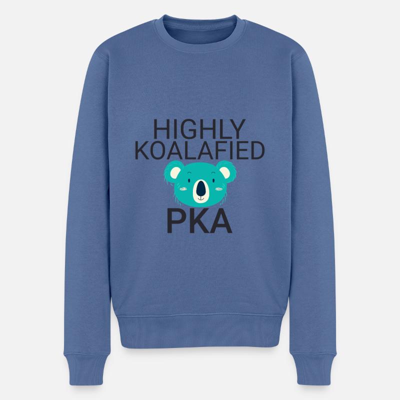 PKA Koalafied Apotheke - Männer Premium Bio Pullover - Taubenblau