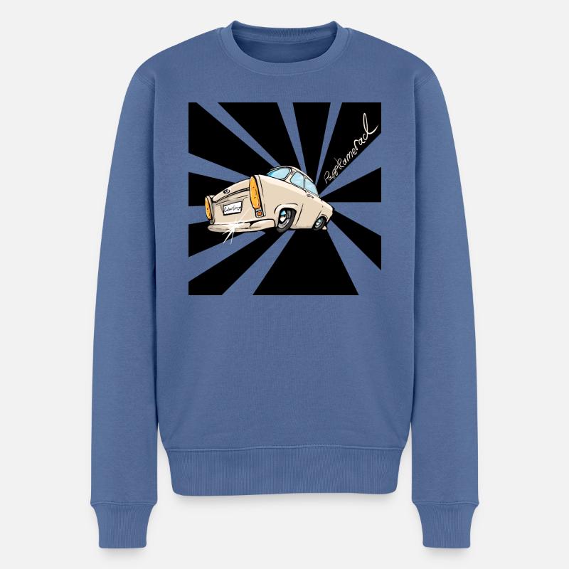 Compagnon en carton - Pull Premium bio Homme - bleu pigeon