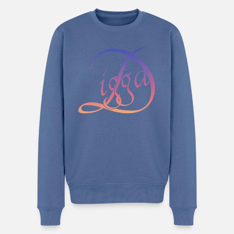 Digga digga - Männer Premium Bio Pullover - Taubenblau
