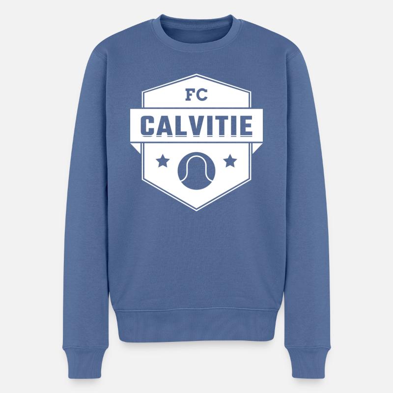 FC Kahlheit - Männer Premium Bio Pullover - Taubenblau