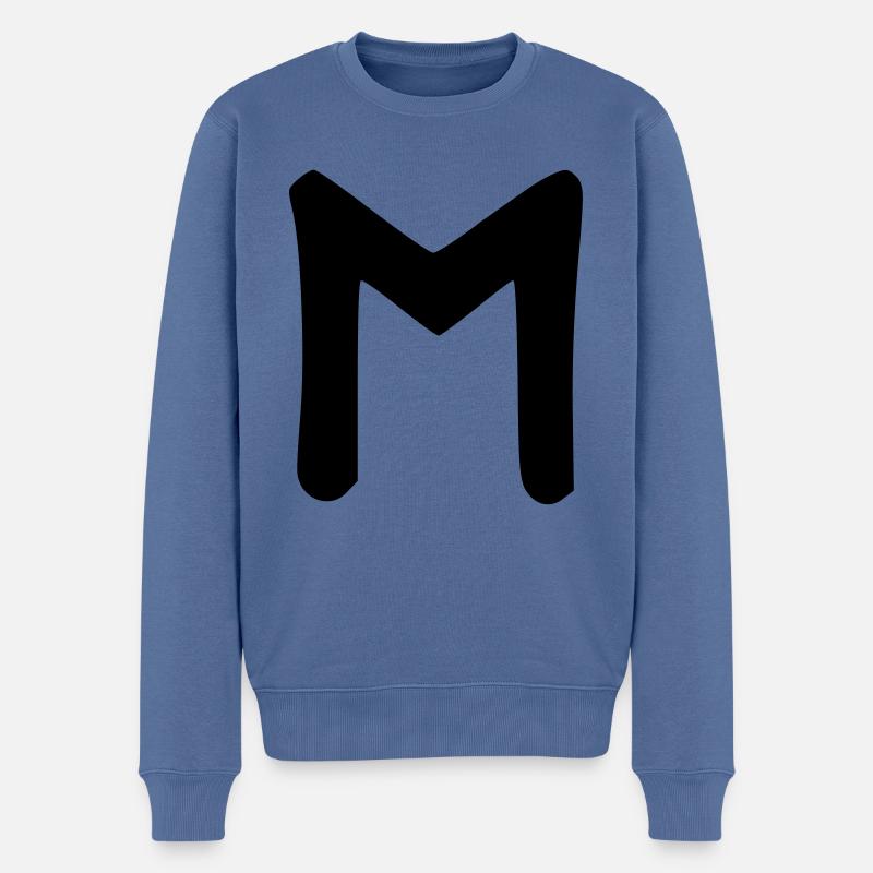 Keltische Symbole - Rune EHWASZ 1 - Männer Premium Bio Pullover - Taubenblau