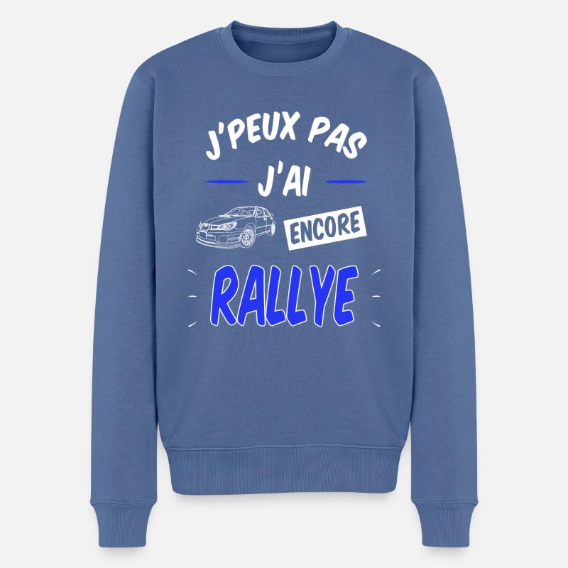 RALLYE - Pull Premium bio Homme - bleu pigeon