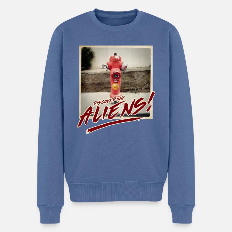 Aliens 3 - Männer Premium Bio Pullover - Taubenblau