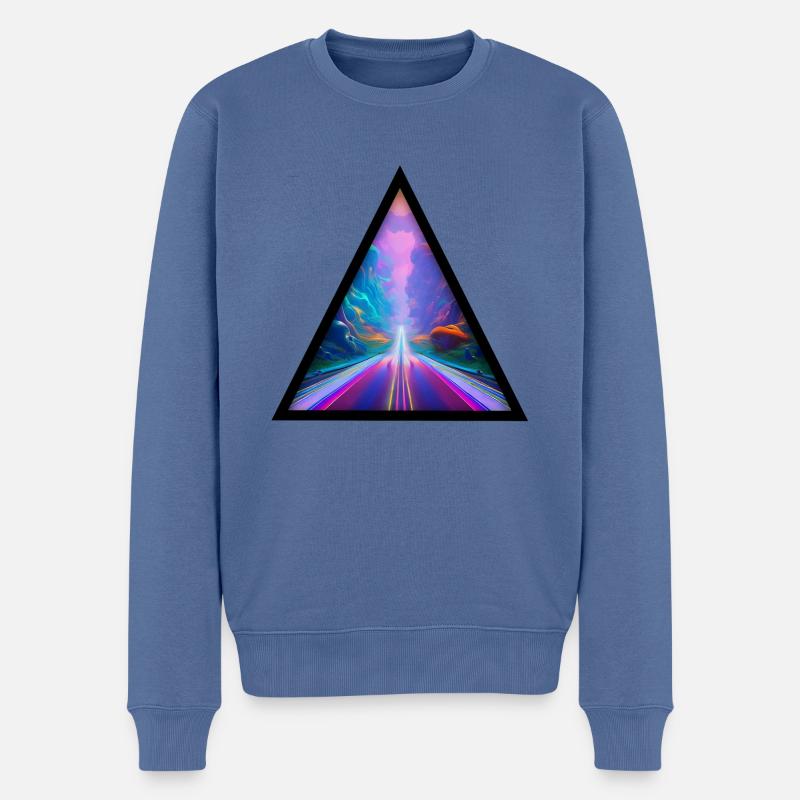 Seelenweg 02 - Männer Premium Bio Pullover - Taubenblau