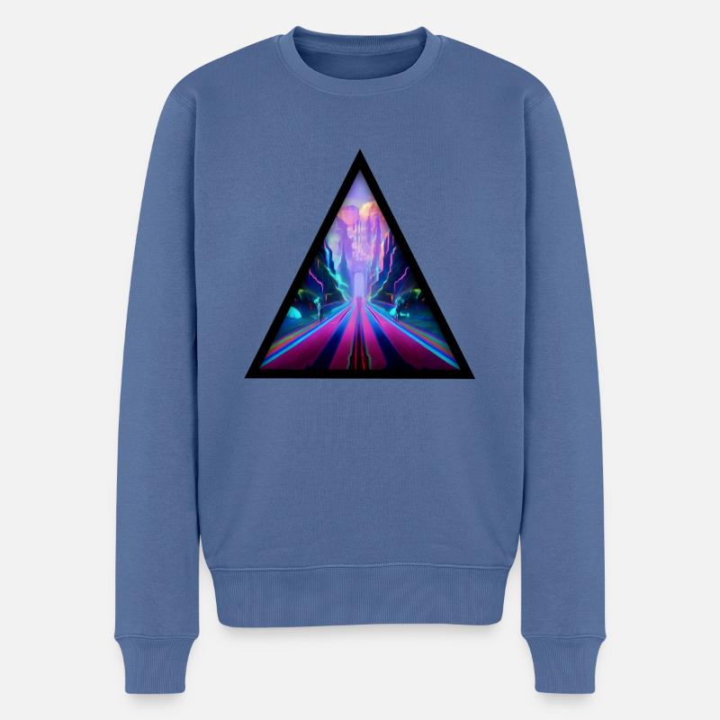 Seelenweg 04 - Männer Premium Bio Pullover - Taubenblau