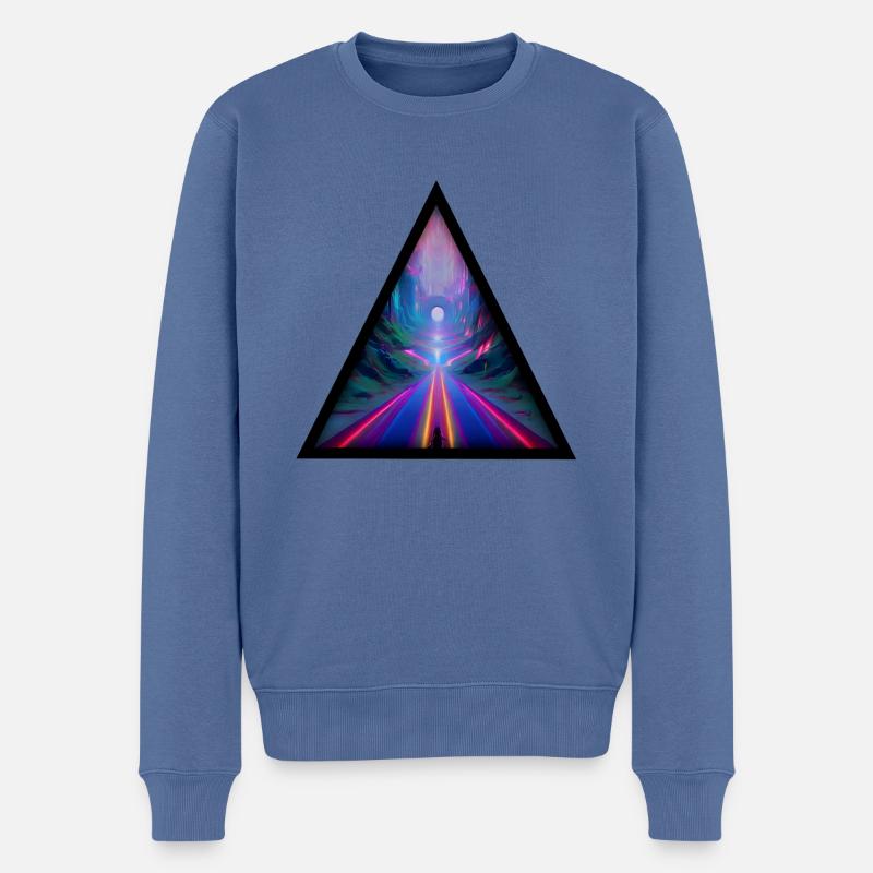 Seelenweg 01 - Männer Premium Bio Pullover - Taubenblau