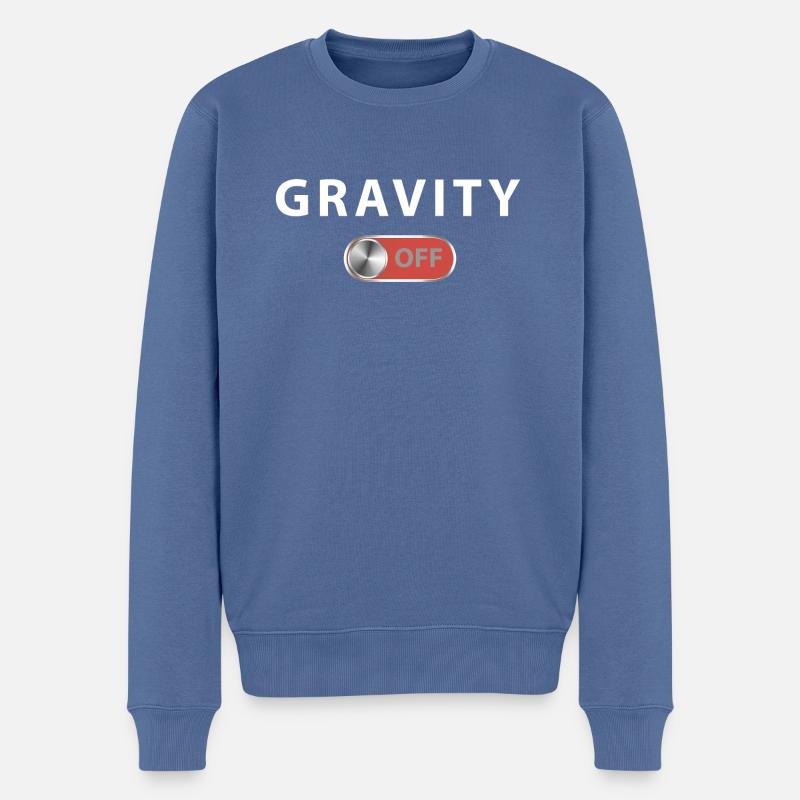 Gravity 2 - Pull Premium bio Homme - bleu pigeon