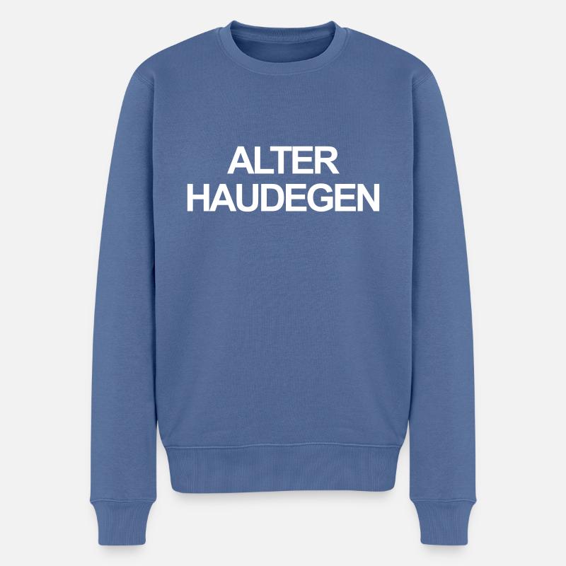 Alter Haudegen - Männer Premium Bio Pullover - Taubenblau