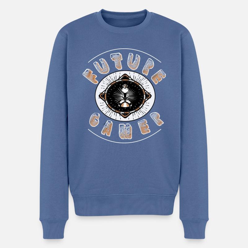Future Gamer 2.0 - Männer Premium Bio Pullover - Taubenblau