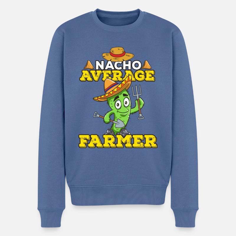 Cinco De Mayo Farmer - Pull Premium bio Homme - bleu pigeon
