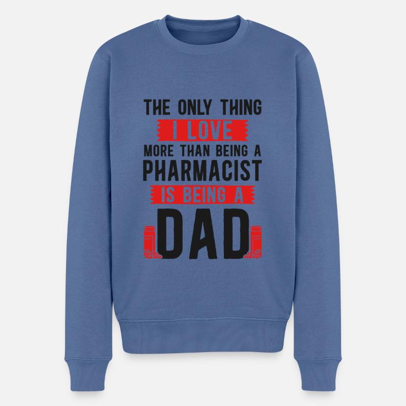 Pharmacy Tech Technician - Männer Premium Bio Pullover - Taubenblau