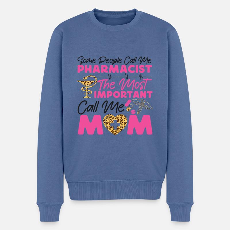 Pharmacy Tech Technician - Männer Premium Bio Pullover - Taubenblau