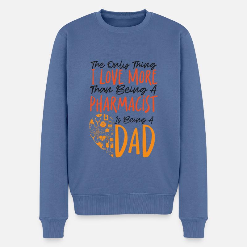 Pharmacy Tech Technician - Männer Premium Bio Pullover - Taubenblau