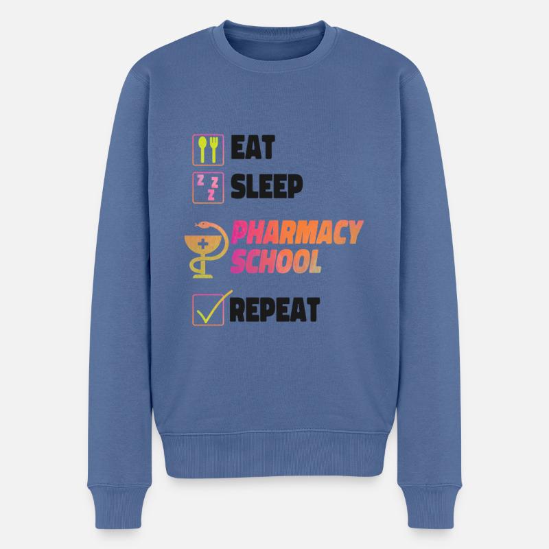 Pharmacy Tech Technician - Männer Premium Bio Pullover - Taubenblau