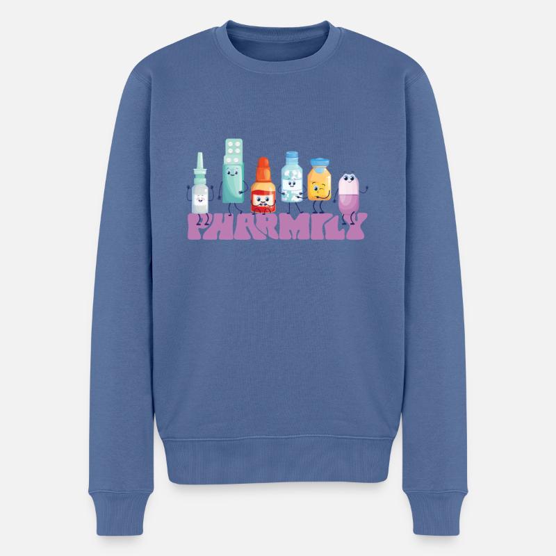 Pharmacy Tech Technician - Männer Premium Bio Pullover - Taubenblau