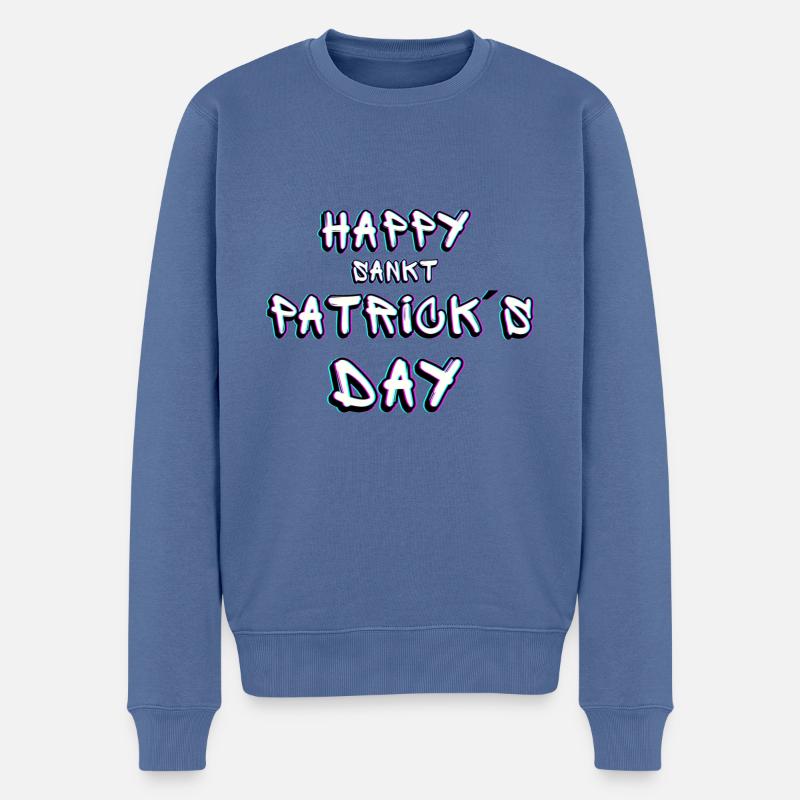 Saint-Patrick - Pull Premium bio Homme - bleu pigeon