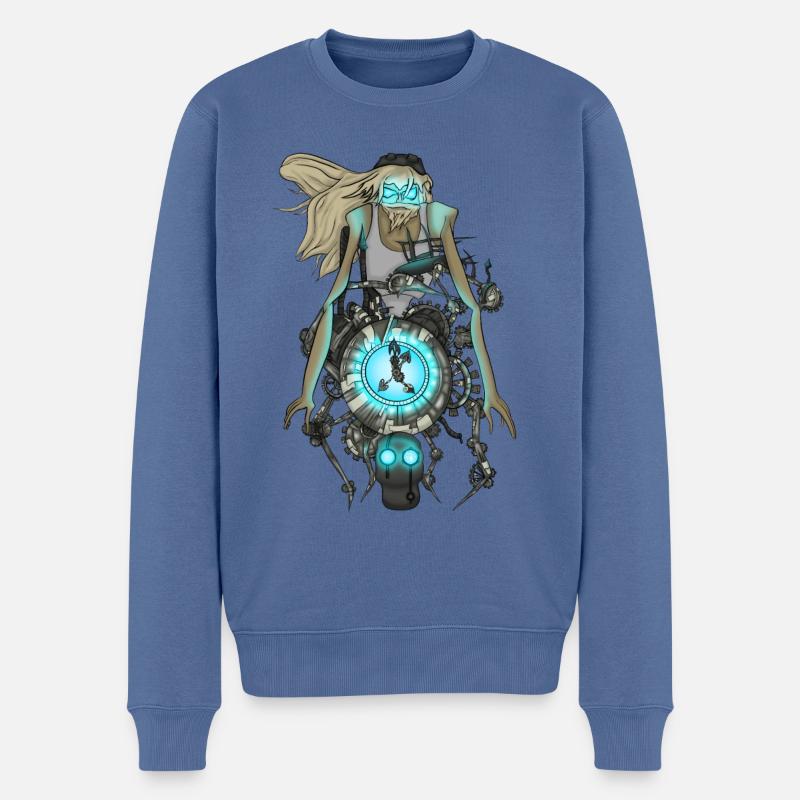 Ondoyance - Nox OAV - Männer Premium Bio Pullover - Taubenblau