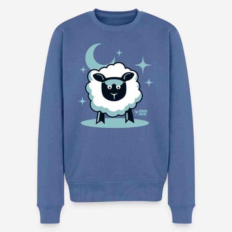 Ewe Sleepy? - Männer Premium Bio Pullover - Taubenblau