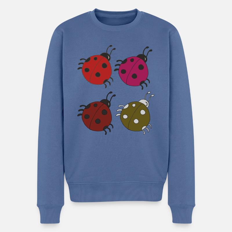 Coccinelle 4 Pack - Pull Premium bio Homme - bleu pigeon