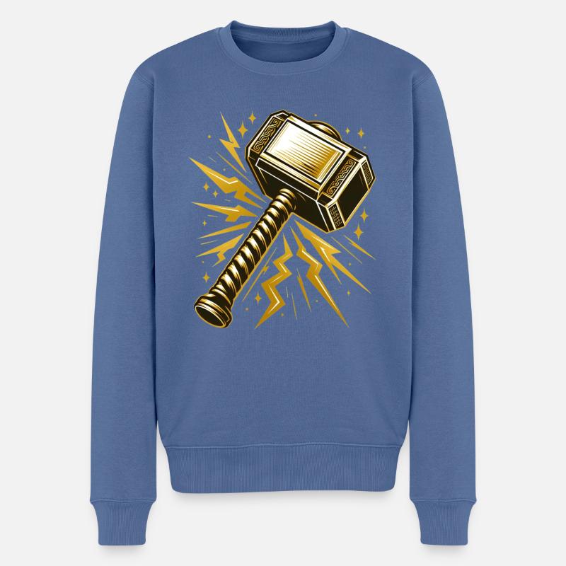 le marteau de Thor - Pull Premium bio Homme - bleu pigeon