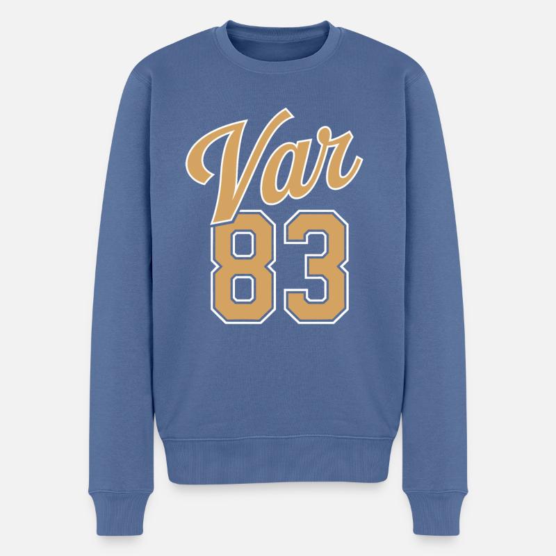 Var 83 - Pull Premium bio Homme - bleu pigeon