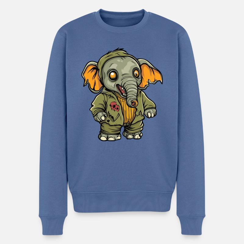 Mammut Halloween Zombie - Männer Premium Bio Pullover - Taubenblau