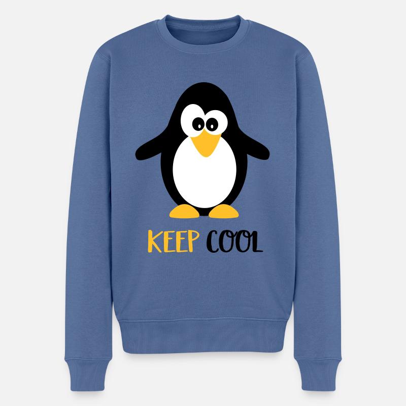 Pingouin - Pull Premium bio Homme - bleu pigeon