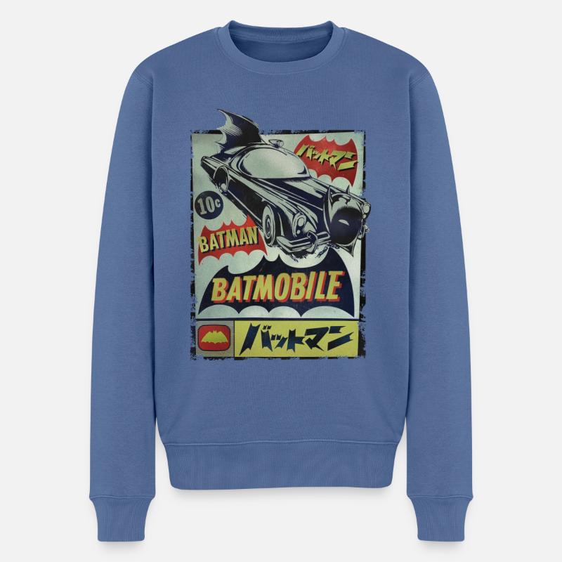DC Comics Originals Batman Batmobile Japan - Männer Premium Bio Pullover - Taubenblau