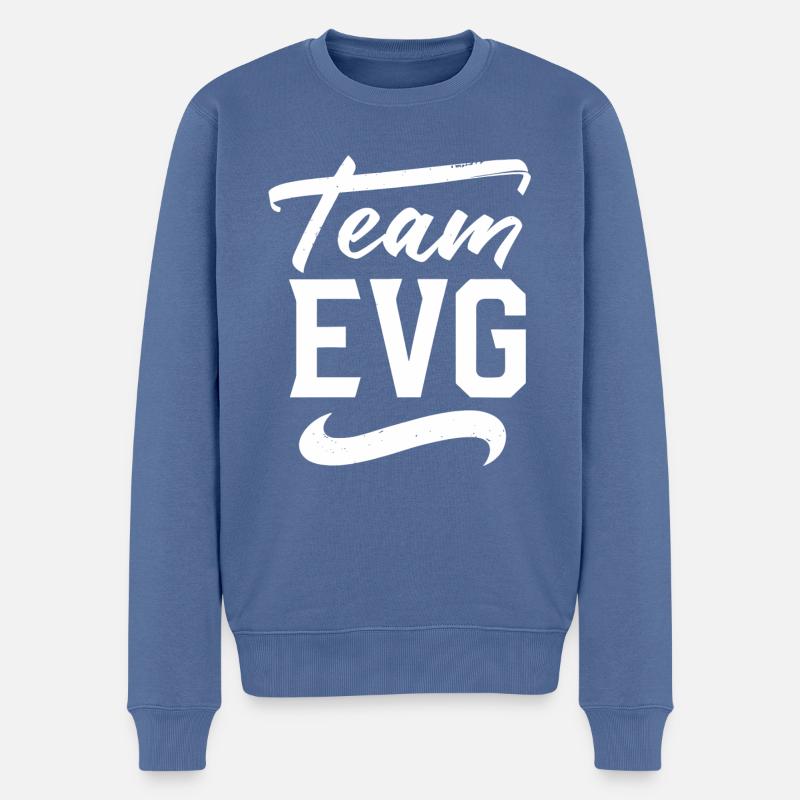 Team EVG - Pull Premium bio Homme - bleu pigeon