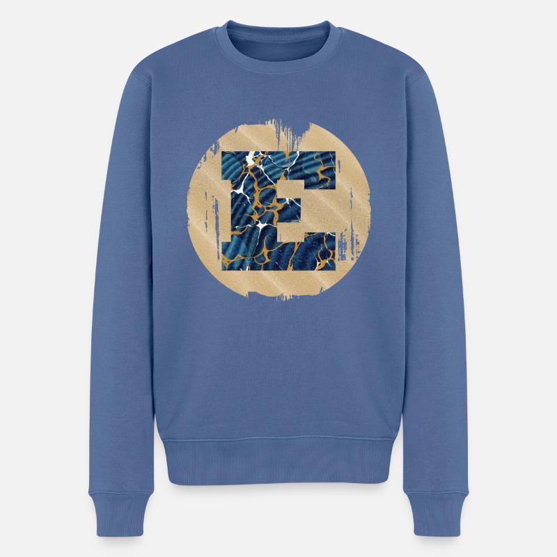 e 16 e - Männer Premium Bio Pullover - Taubenblau