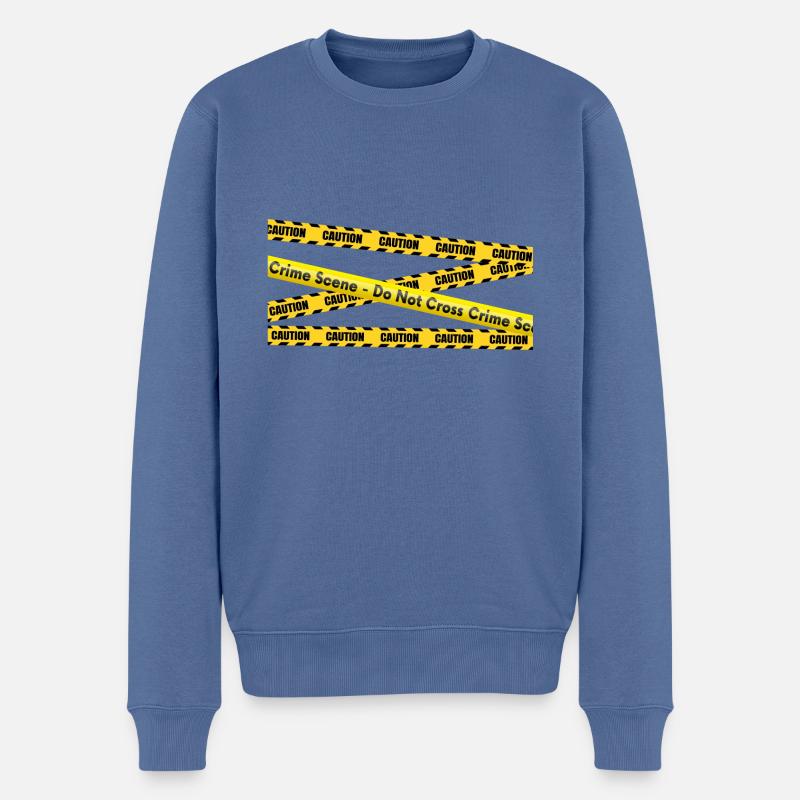 Spurensicherung - Kripo Polizei Kriminaltechnik - Männer Premium Bio Pullover - Taubenblau
