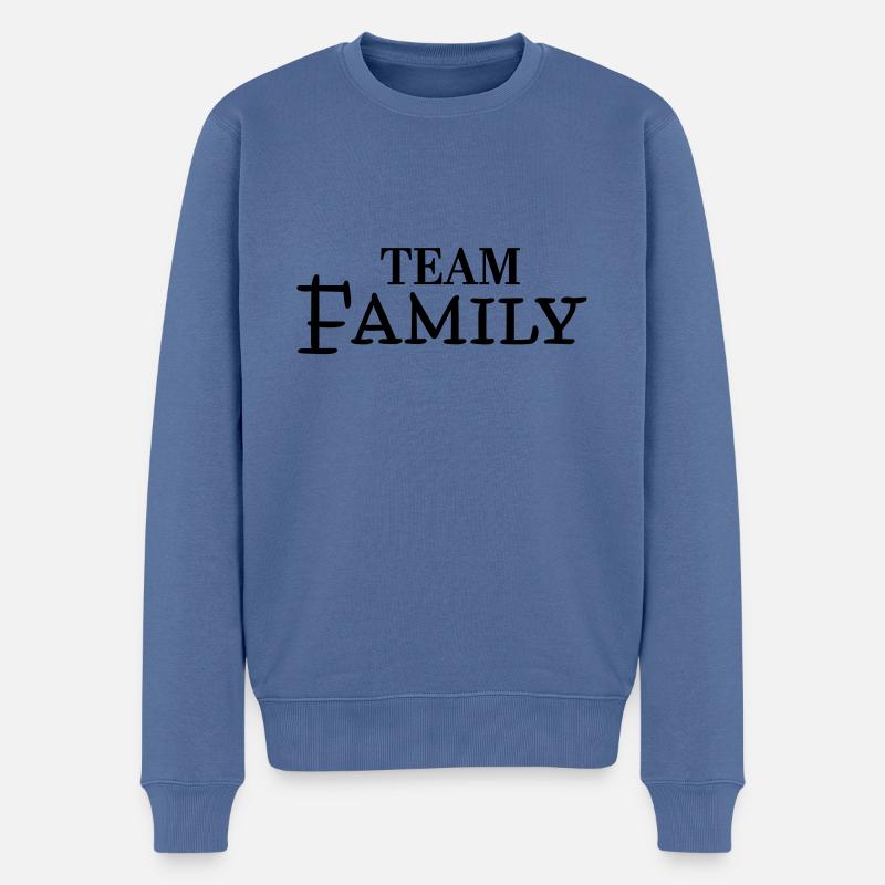 Famille de l’équipe - Pull Premium bio Homme - bleu pigeon