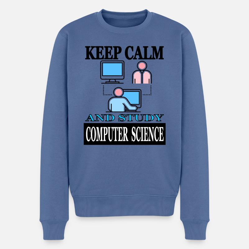 Informatik Student Computerlinguistik studieren - Männer Premium Bio Pullover - Taubenblau