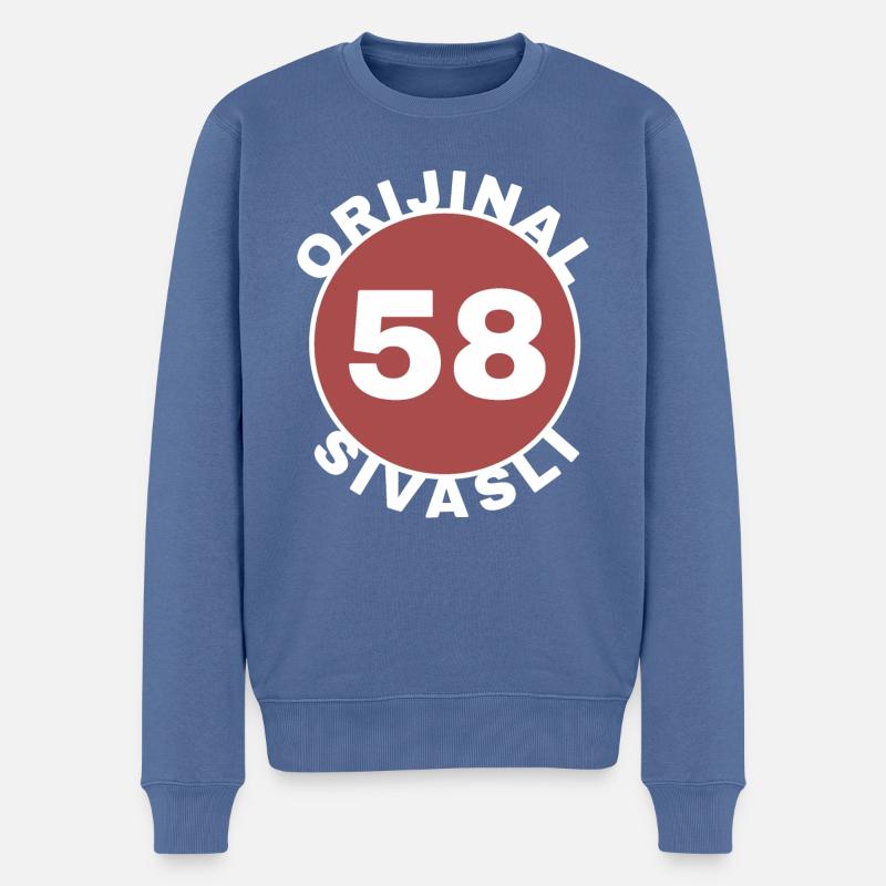 Sivas - Pull Premium bio Homme - bleu pigeon