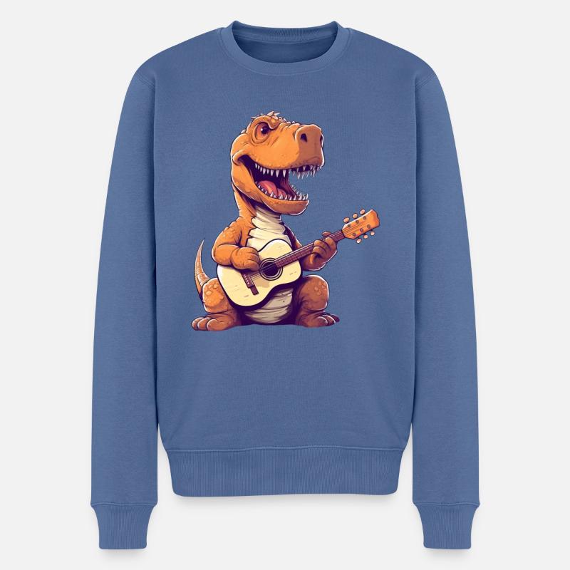 Trex Guitariste Guitariste - Pull Premium bio Homme - bleu pigeon