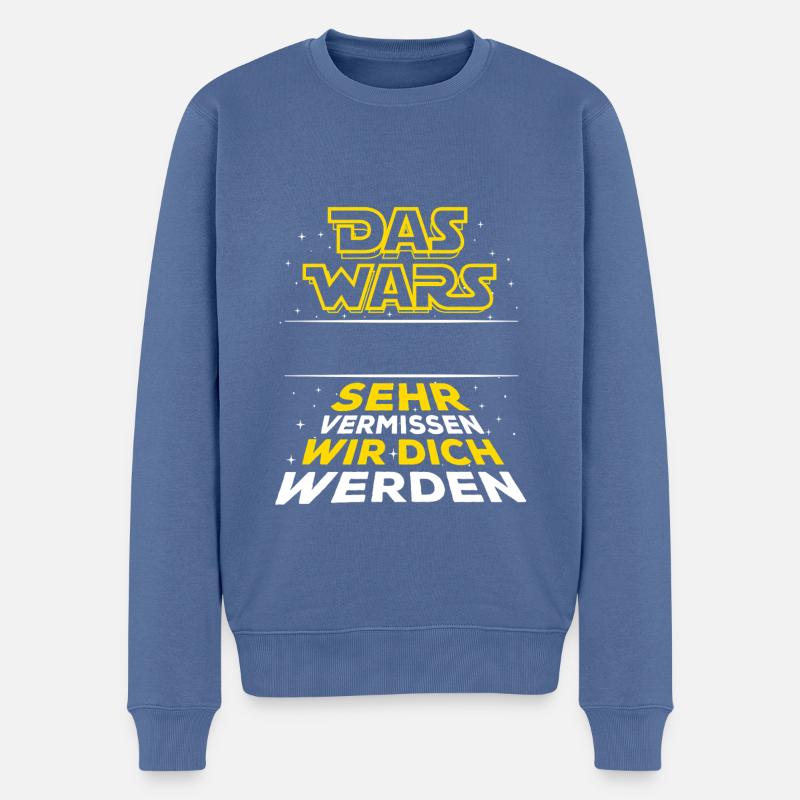 Das Wars - Verabschiedung - Mitarbeiter Name - Männer Premium Bio Pullover - Taubenblau