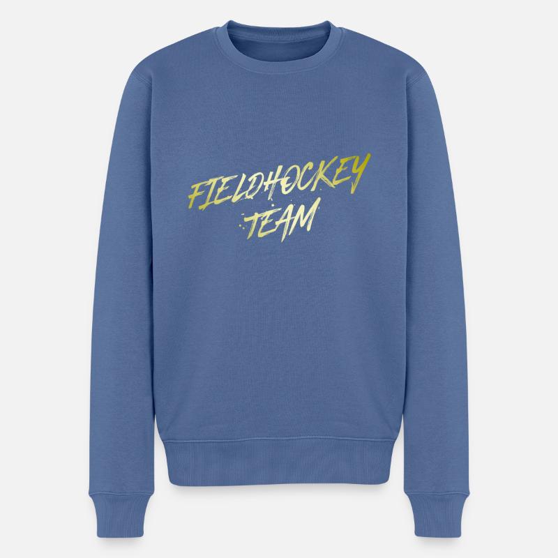 Fieldhockey Team - Männer Premium Bio Pullover - Taubenblau