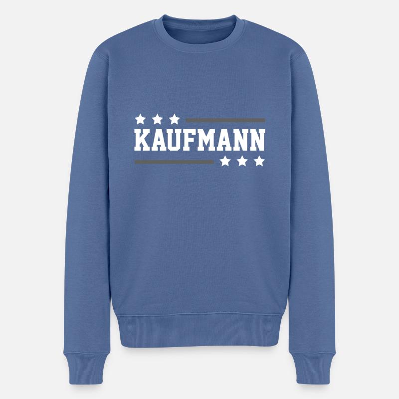 Kaufmann Beruf - Männer Premium Bio Pullover - Taubenblau